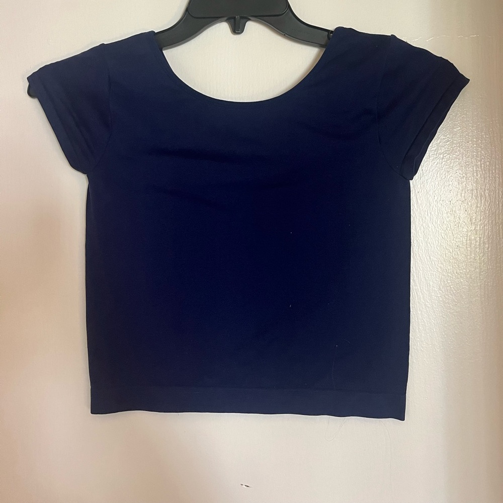 Free People Seamless Navy Top Size m/l
